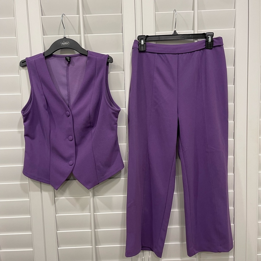 SHEIN Purple Pantsuit Set for Women